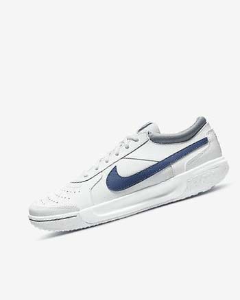 Nike Court Zoom Lite 3 Blancos Azul Marino | MX 5471